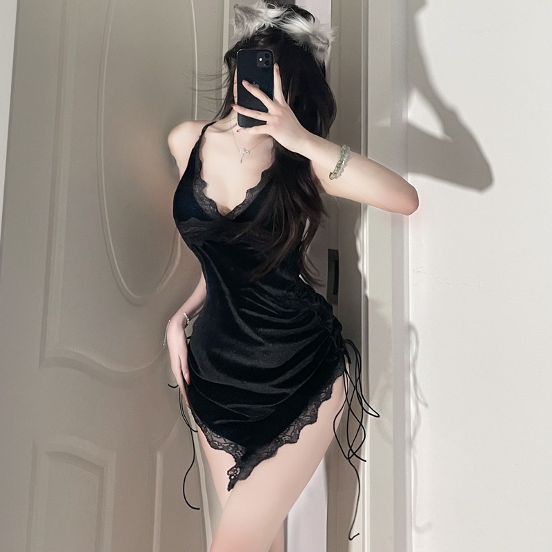 3 PCS Sexy Velvet Spliced Lace - đánh giá và giá Crossfit Event