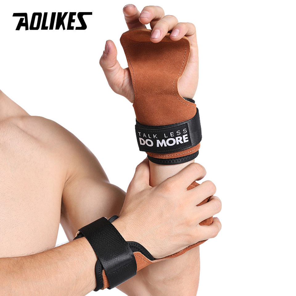 AOLIKES Cowhide Gym Grips Glov - đánh giá và giá Crossfit Equipment
